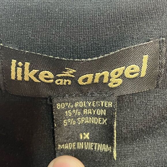 5 for $25🔥Like An Angel Black Pull On Leggings 1X - Picture 3 of 4